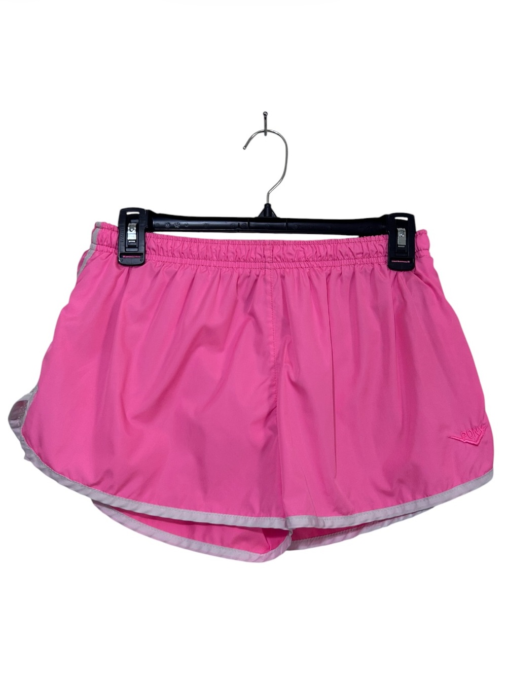 PONY Women's Pink Athletic Running Shorts with Mesh Trim